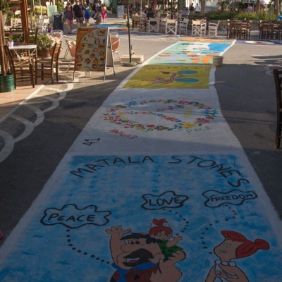 picture matala street painting