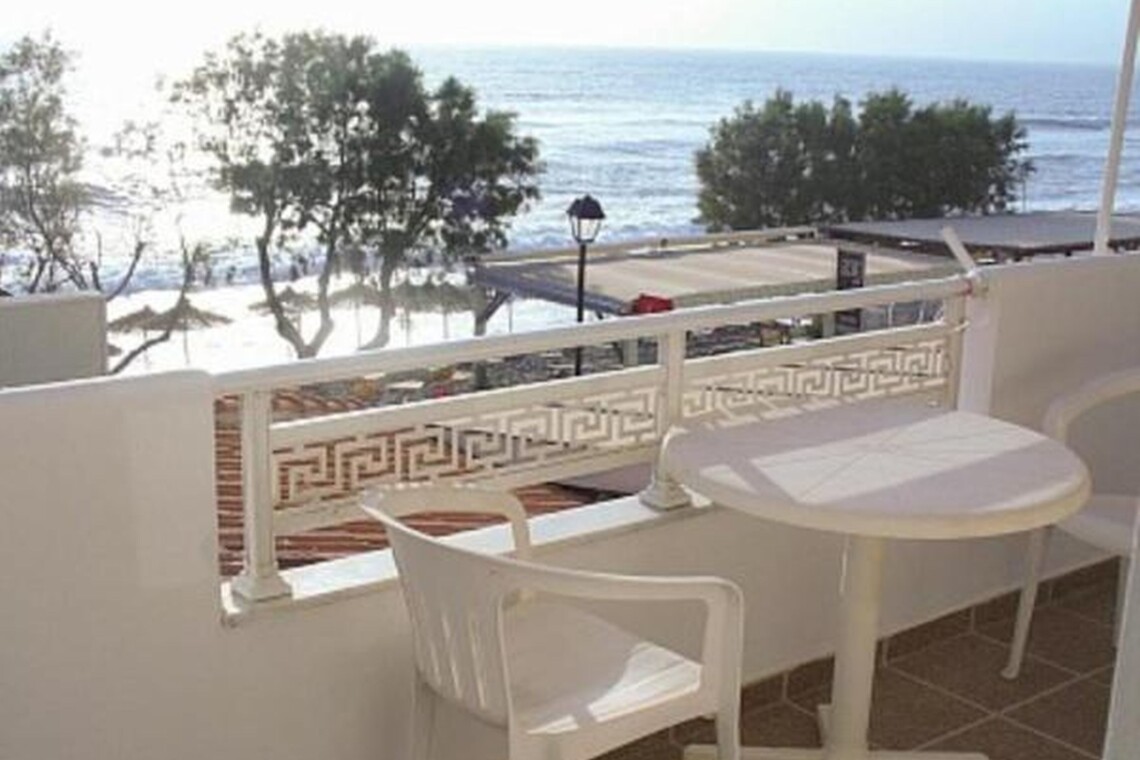 Balcony with stunning sea view at Sunset Holiday Home in Neo Kalamaki, Crete